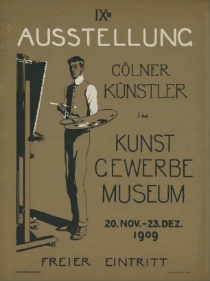 IXte Ausstellung Cölner Künstler im Kunstgewerbe Museum 1909