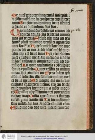Quemadmodum desiderat cervus ad fontes aquarum...