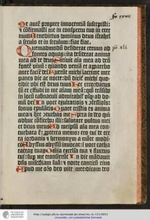 Quemadmodum desiderat cervus ad fontes aquarum...