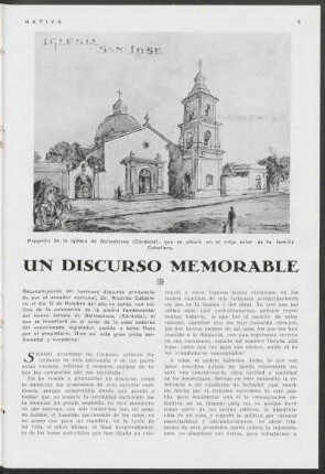 Un discurso memorable