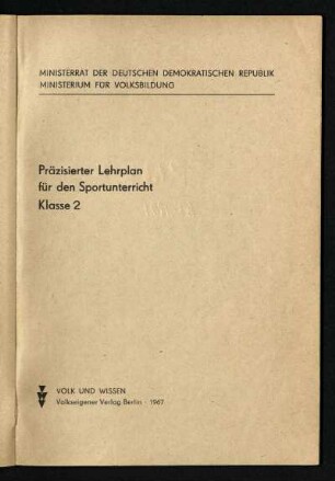 1967: Klasse 2