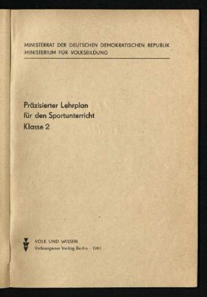 1967: Klasse 2