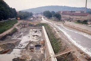 Esslingen, unterer Vorhafen, flussabwärts