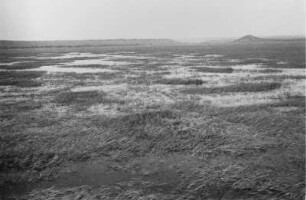 Landschaft : Blick über eine überflutete Ebene.