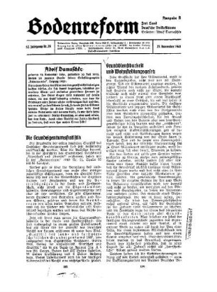 Grunddienstbarkeit und Wohnsiedlungsgesetz