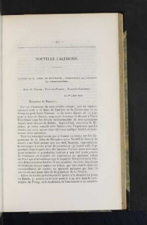 Nouvelle Caledonie.