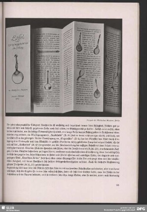 Prospekt des Märkischen Museums, Berlin: "Löffel. Eine kulturgeschichtliche Ausstellung"
