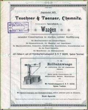 Waagen für industrielle Zwecke