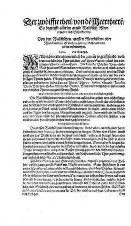 Der zwölffte theil/ von den Meerthieren/ so begreifft allerley grosse Wallfisch/ Meerwunder und Schiltkrotten