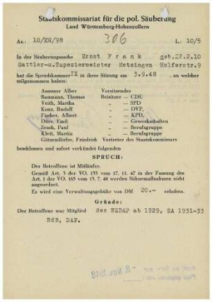 Frank, Ernst