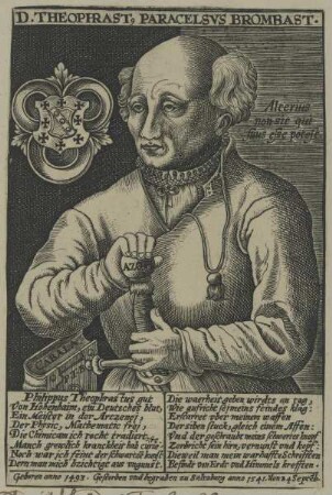 Bildnis des Philipp Aureolus Theophrast Paracelsus