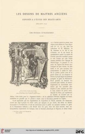 5: Les dessins de maîtres anciens exposés à l'École des beaux-arts, [2], Les écoles étrangères