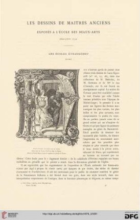 5: Les dessins de maîtres anciens exposés à l'École des beaux-arts, [2], Les écoles étrangères