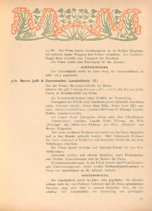 51b. Benno Jaffé & Darmstaedter, Lanolinfabrik. (II.)