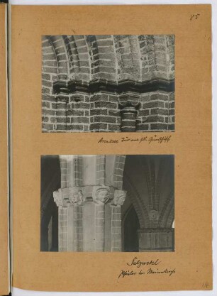 Kirche, Arendsee / Marienkirche, Salzwedel: Details (aus: Skizzen- und Fotoalbum 29)