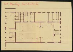 Urania Theater (später: St. Pauli Theater), Hamburg: Grundriss 1:100