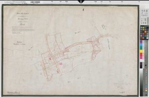 Uentrop (Arnsberg), Zusammenlegung Uentrop, Bl. 3 Brouillonkarte II Flur 5