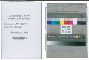 Entnazifizierung Kurt Pretschner , geb. 11.01.1909 (Kaufmann)
