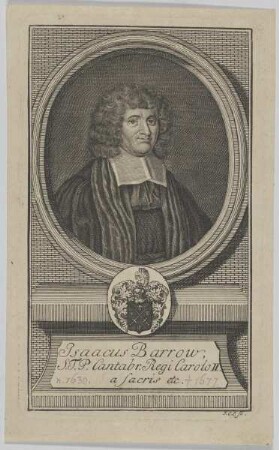 Bildnis des Isaacus Barrow