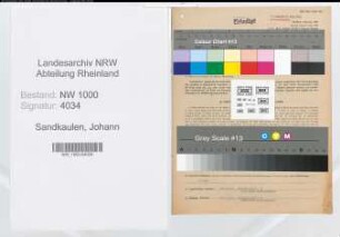 Entnazifizierung Johann Sandkaulen, geb. 01.12.1897 (Stellmacher)
