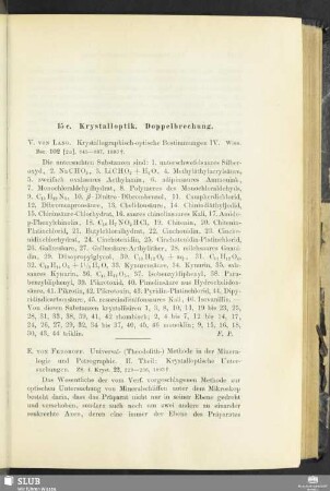 15c. Krystalloptik. Doppelbrechung
