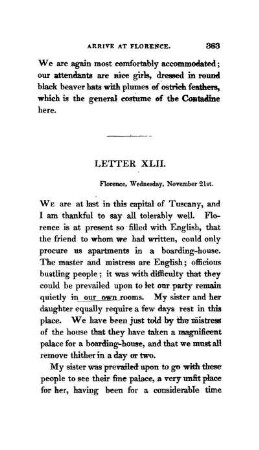 LETTER XLII. - Florence - Pitti Palace - Gallery - Museum - Cathedral Piazza di Gran' Duca - Fiesole