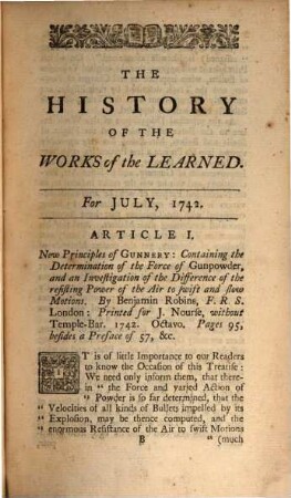 The history of the works of the learned. 1742,2