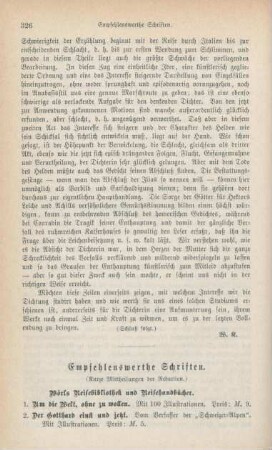 326-334 Empfehlenswerthe Schriften