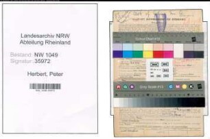 Entnazifizierung Peter Herbert , geb. 16.05.1898 (Versicherungsangestellter)