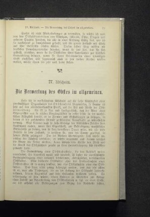 4. Abschnitt. Die Verwertung des Obstes im allgemeinen.