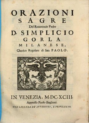 Orazioni Sagre
