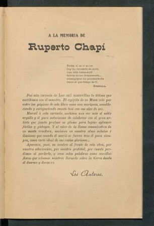 A la memoria de Ruperto Chapí