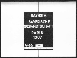 Die Bewerbung des ehemaligen Präfekten Baron de Hoben in Algier um ein bayerisches Konsulat in Alexandrien