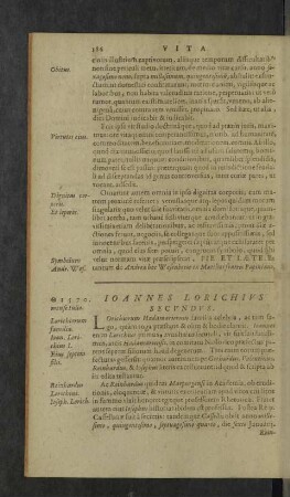 Ioannes Lorichius Secundus.