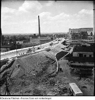 Nossener Brücke, Baustelle