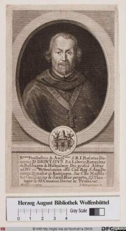 Bildnis Dionysius (Frhr. von Rehlingen), 1658-92 Abt von Wettenhausen