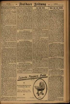 Zweite Ausgabe vom Sonntag, den 28. September 1924.