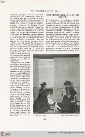 Vom Deutschen Künstlerbunde