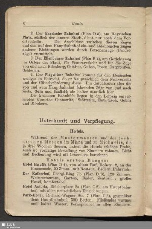 Unterkunft und Verpflegung