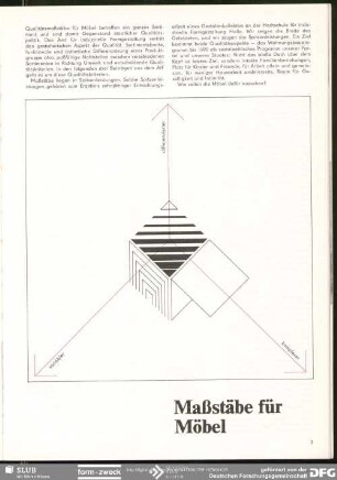 Maßstäbe für Möbel : Maßstäbe für Möbel