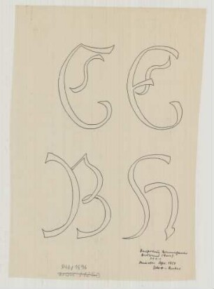 Hollich bei Burgsteinfurt (Kreis Steinfurt): Hof Meinickmann. Schriftzeichen (Detailansicht)