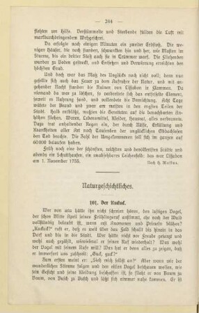 Naturgeschichtliches