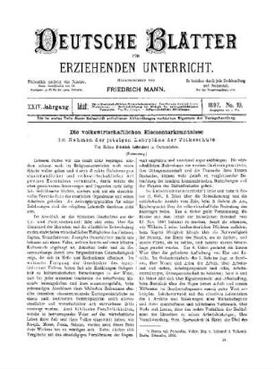 Die volkswirtschaftlichen Elementarkenntnisse : im Rahmen der jetztigen Lehrpläne der Volksschule ; (Fortsetzung)