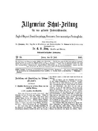 Darstellung und Beurtheilung der Pädagogik Kant's : (Fortsetzung)