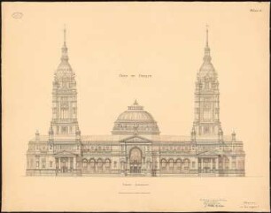 Berliner Dom Schinkelwettbewerb 1884: Ansicht