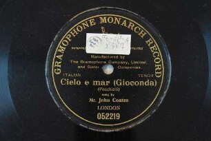Cielo e mar : (Gioconda) / (Ponchielli)