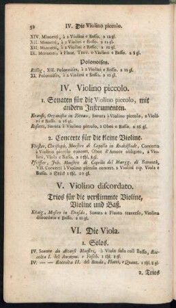 IV. Violino piccolo