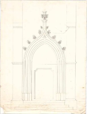 Voit, August von; Kirche - Kirchenportal (Ansicht)