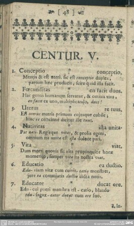 Centur. V.