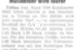 Müllabfuhr wird teurer